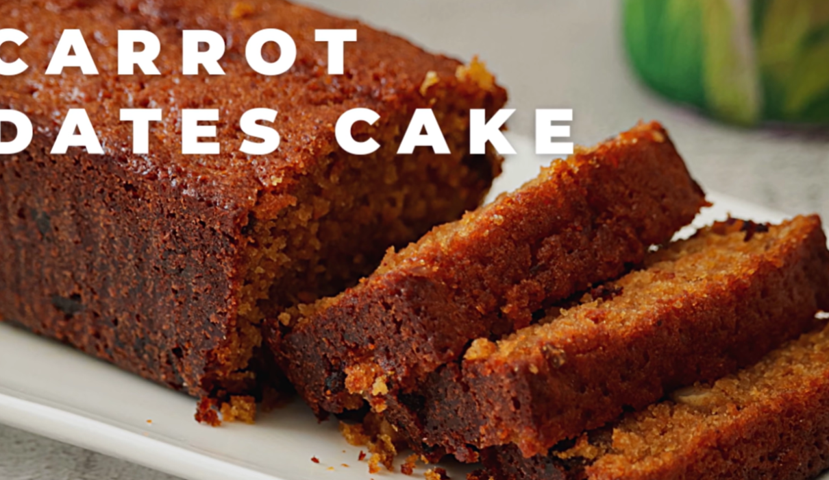 Moist Carrot and Dates Cake