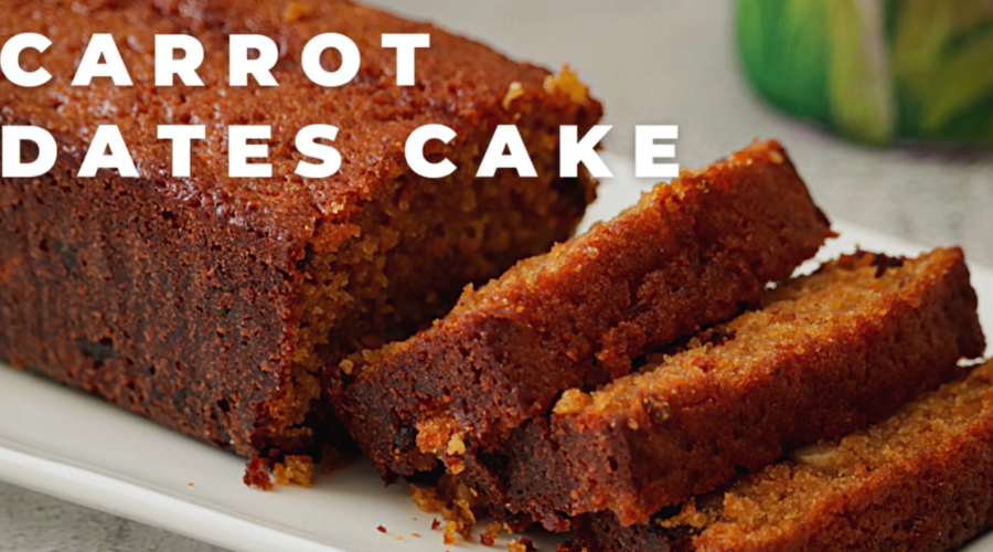 Moist Carrot and Dates Cake